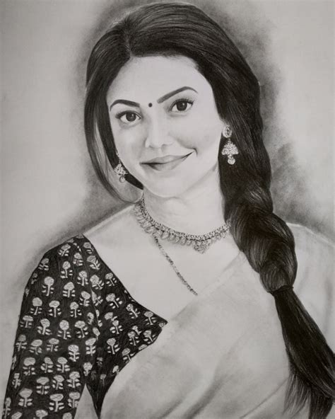 kajal drawing|More.